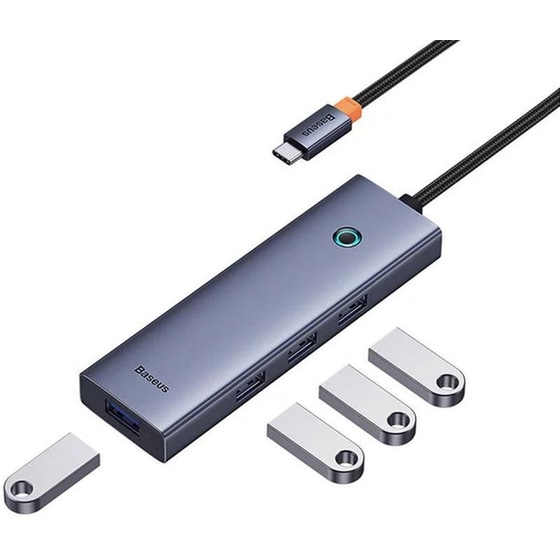 Baseus UltraJoy USB Hub 4 σε 1 USB-C - Ανθρακί image 4
