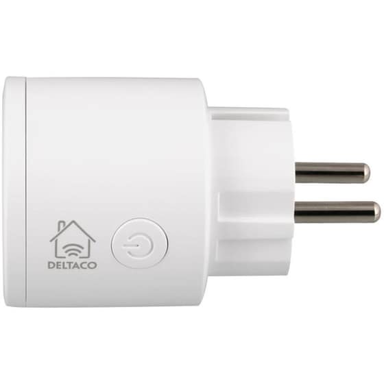 Έξυπνη πρίζα ρεύματος Deltaco SH-P01 με  Wi-Fi - Λευκό image 1