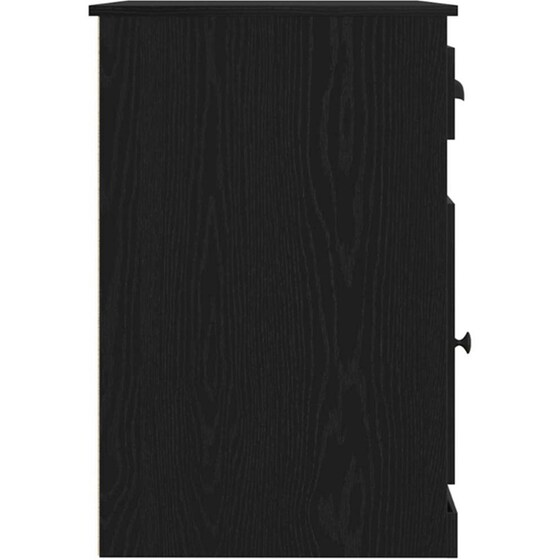 Γραφείο VidaXL από Επεξεργασμένο Ξύλο 50x115x75 cm - Μαύρη Οξιά image 6