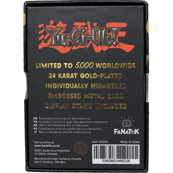 Yu-gi-oh! Κάρτες  Kuriboh 24k Gold Plated Card (LE5000) image 3
