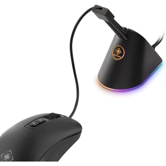 Deltaco Mouse Bungee με RGB Φωτισμό - Μαύρο image 3
