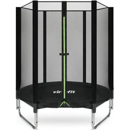 VIRTUFIT Τραμπολίνο με Δίχτυ 140 x 140 x 161 cm Μαύρο