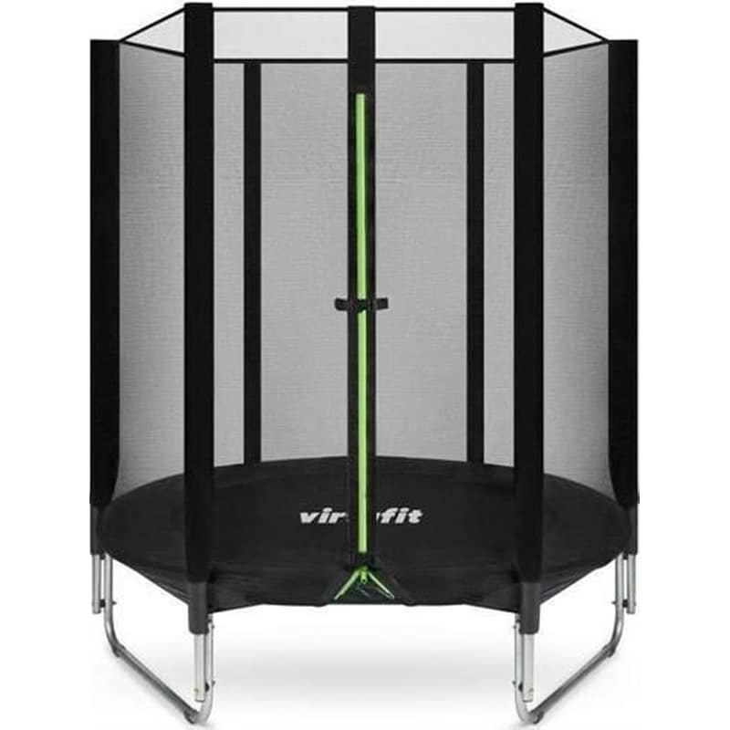 VIRTUFIT VIRTUFIT Τραμπολίνο με Δίχτυ 140 x 140 x 161 cm Μαύρο
