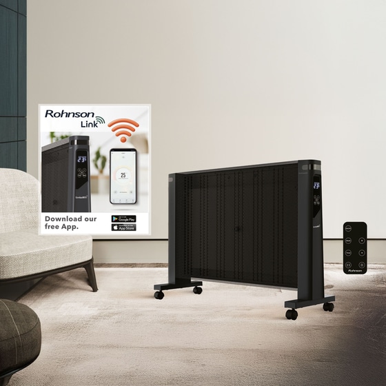 ROHNSON R-087 Θερμοπομπός Δαπέδου 2000W Μαύρος image 3