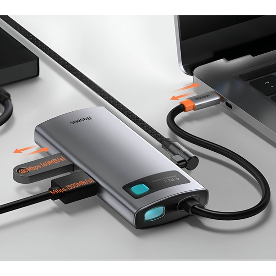 Docking Station Baseus CAHUB-CY0G 4-Port USB 3.0 συμβατό με USB-C image 8