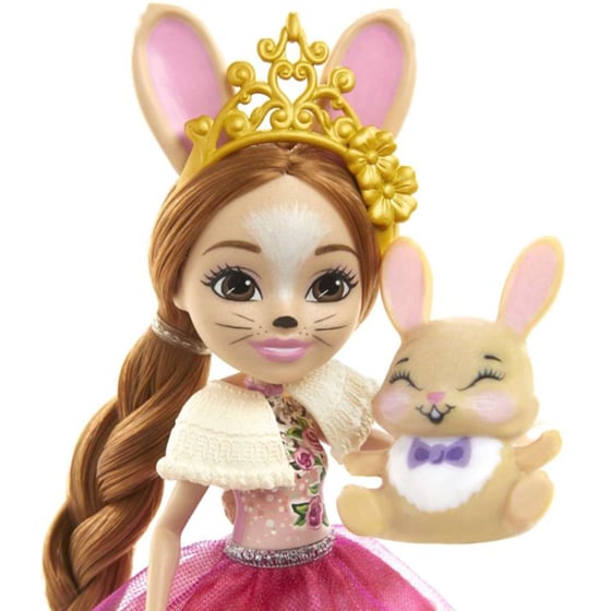 Κούκλα Mattel Enchantimals Royals - Κούκλα και Οικογένεια Λαγουδάκια (GYJ08) image 2
