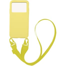Θήκη Xiaomi Poco M4 Pro 4G - My Colors Carryhang Liquid Silicone Strap - Κίτρινο