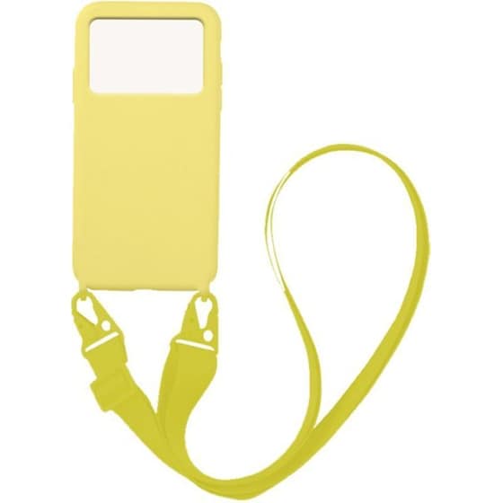 Θήκη Xiaomi Poco M4 Pro 4G - My Colors Carryhang Liquid Silicone Strap - Κίτρινο image 0