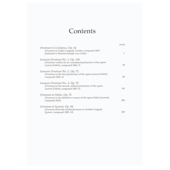 Βιβλίο Για Σύνολα Dover Publications Beethoven - Six Great Overtures [full Score] image 2