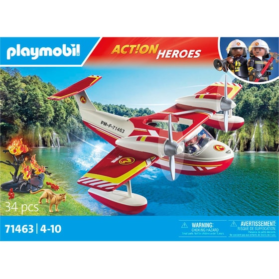 PLAYMOBIL® Action Heroes Πυροσβεστικό Υδροπλάνο (71463) image 3