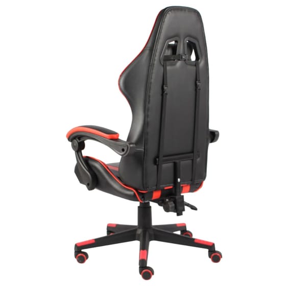 Gaming Καρέκλα Racing VidaXL Συνθετικό Δέρμα - Κόκκινο/Μαύρο image 3