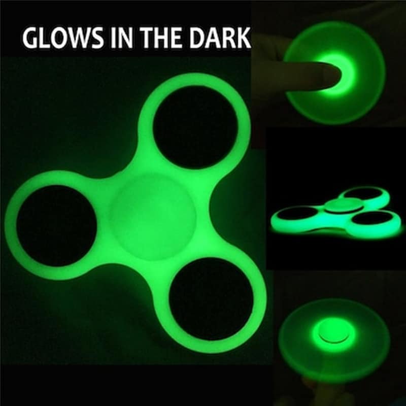 Anti Stress Hand Spinner Glows In The Dark Αγχολυτικό Παιχνίδι Ανακούφισης Στρες