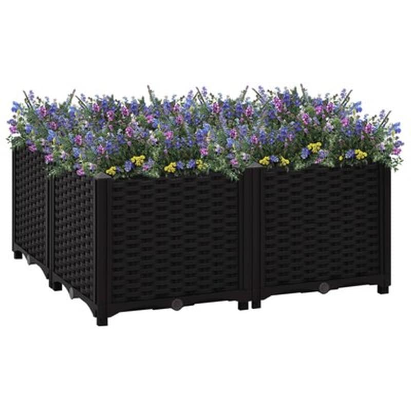 Vidaxl Ζαρντινιέρα 80 X 80 X 38 Εκ. Από Πολυπροπυλένιο
