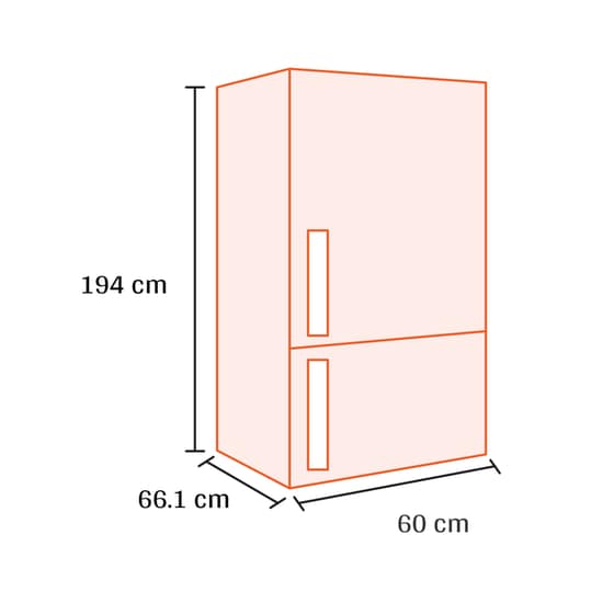 HISENSE RB390N4RRD 300 Lt Κόκκινο Ψυγειοκαταψύκτης image 1