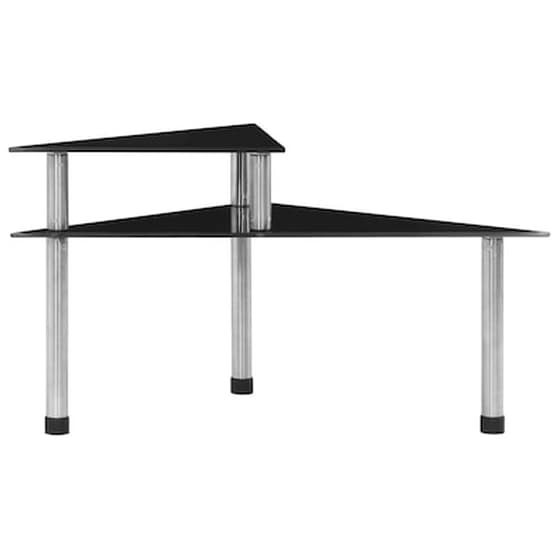 Vidaxl Ραφιέρα Κουζίνας Μαύρη 49.5x35x26 cm Από Ψημένο Γυαλί image 2