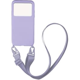 Θήκη Xiaomi Poco X4 Pro 5G - My Colors Carryhang Liquid Silicone Strap - Λιλά