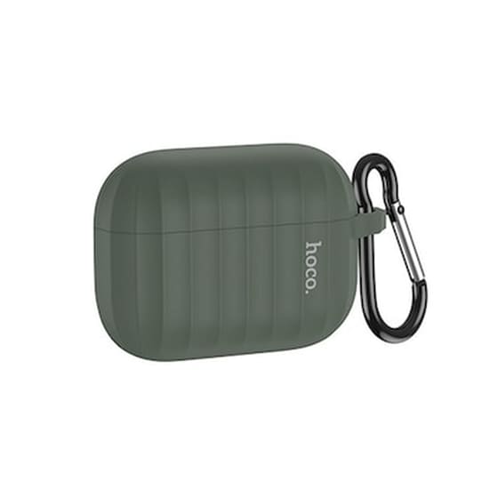 Θήκη Ακουστικών Hoco WB20 Fenix Liquid Silicone για Apple AirPods Pro - Σκούρο Πράσινο image 0