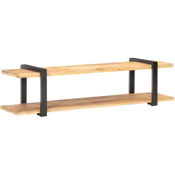 Έπιπλο Τηλεόρασης VidaXL από Ξύλο 160x40x40cm - Καφέ/Μαύρο image 5