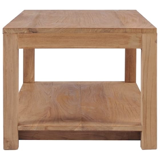 Τραπεζάκι Σαλονιού Vidaxl από Μασίφ Ξύλο Teak 100x50x40cm - Καφέ image 2