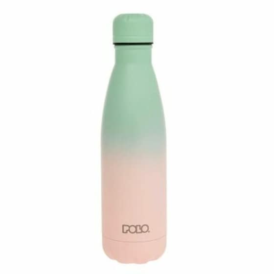Θερμός Polo Ανοξείδωτο Degrade Ροζ/Πράσινο 500ml image 0