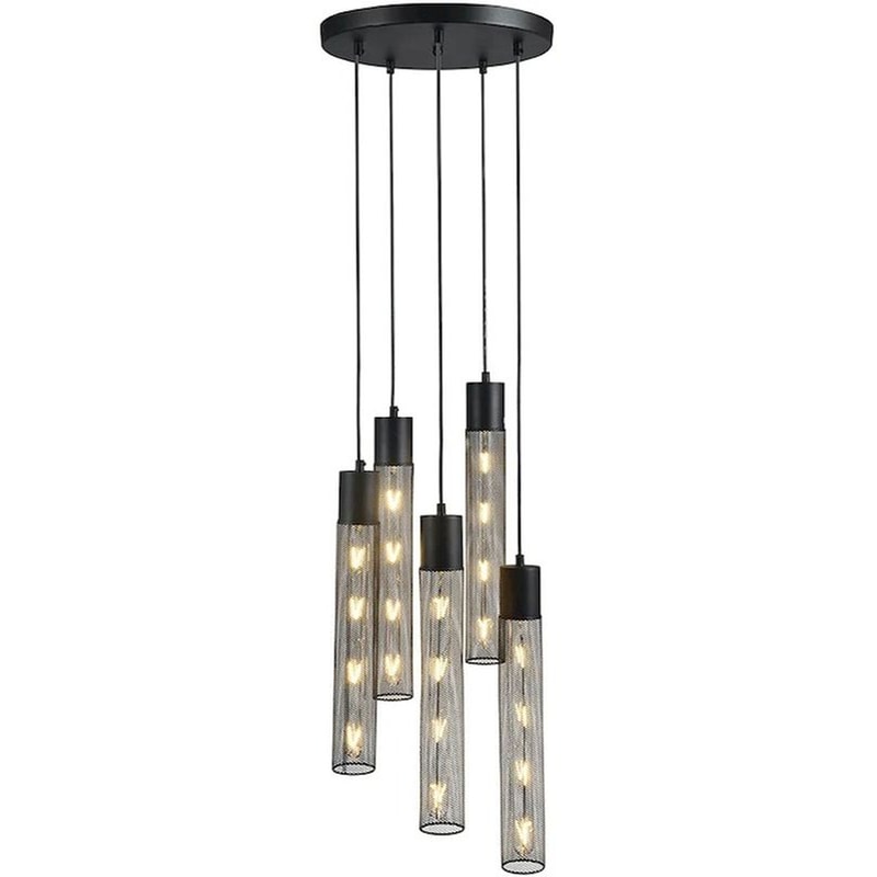 Φωτιστικό Οροφής Πολύφωτο Aca Alcatraz Od605p35bk Μεταλλικό - Μαύρο