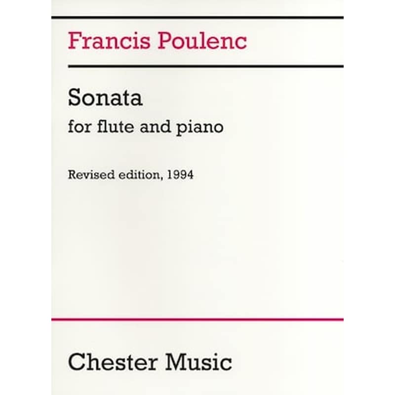 CHESTER MUSIC Poulenc - Sonata Flute - Piano