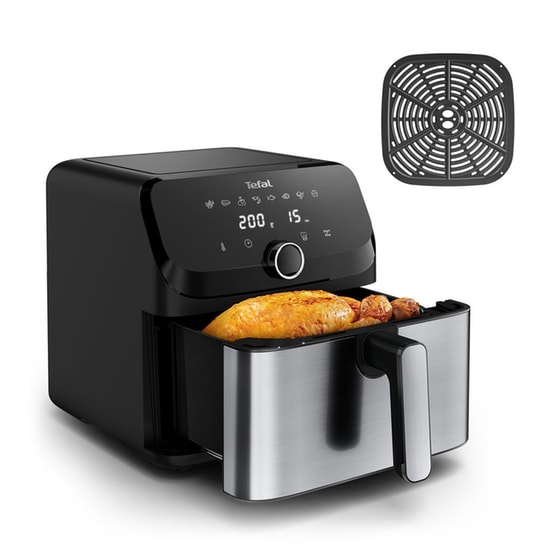TEFAL MEGA EY855D10 2000 W 7.5 L Μαύρη Φριτέζα Αέρος image 1