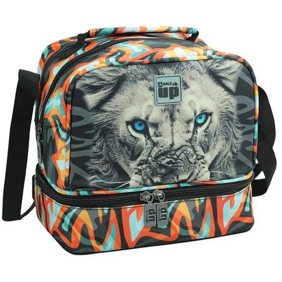 Τσαντάκι Φαγητού BMU Οβάλ Grey Lion image 0