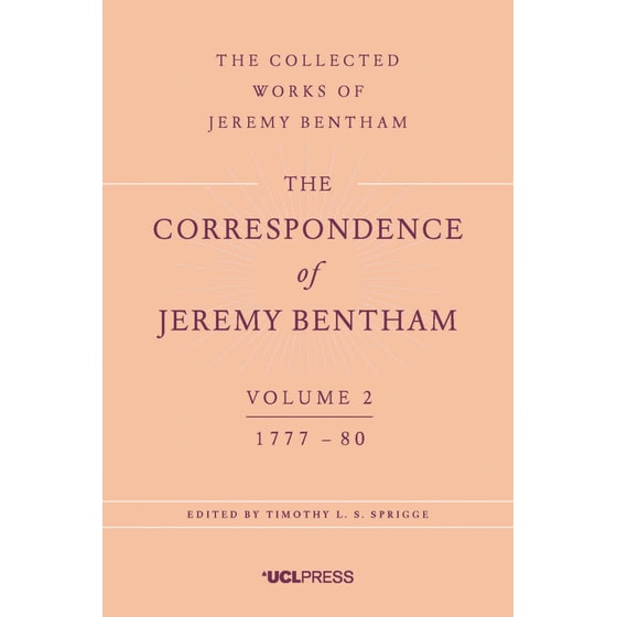 The Correspondence of Jeremy Bentham, Volume 2 image 0