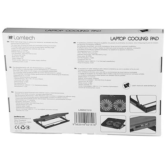 Lamtech Laptop Cooling Flexi Stand 6 Fans image 4