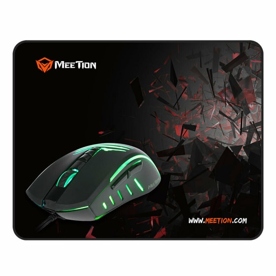 Meetion C011 RGB Gaming Ενσύρματο Ποντίκι + Mousepad Μαύρο image 7