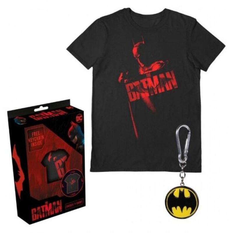 T-shirt The Batman Gift Set Με Μπρελοκ - Dc