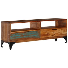 Έπιπλο Τηλεόρασης VidaXL Μασίφ  Ξύλο 118x35x45cm - Kαφέ