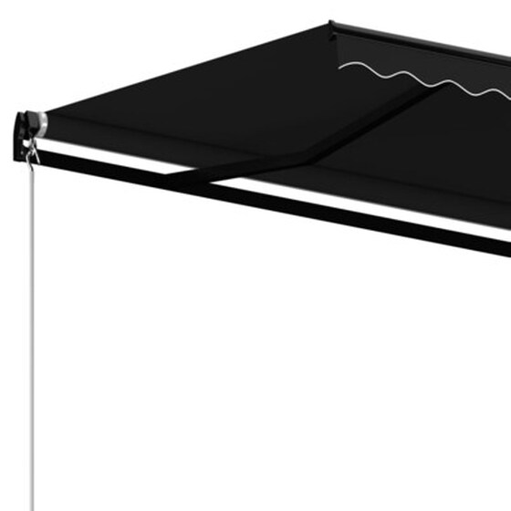 Vidaxl Τέντα Συρόμενη Χειροκίνητη Ανθρακί 450 X 350 Εκ. image 5