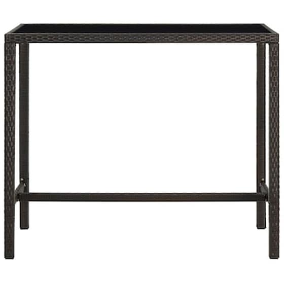 Vidaxl Σετ Επίπλων Μπαρ Κήπου 5 Τεμαχίων Καφέ Από Συνθετικό Ρατάν image 3