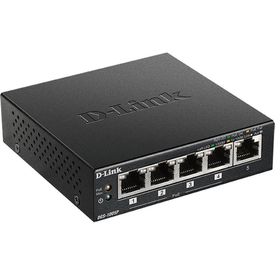 D-Link DGS-1005P Network Switch Unmanaged L2 Gigabit Ethernet (1000 Mbps) 5-Port PoE Support image 2