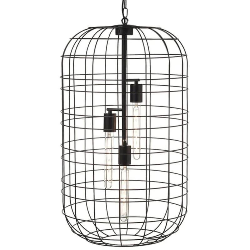 Φωτιστικό Οροφής Τρίφωτο Aca Prometheus Od90983p Μεταλλικό - Μαύρο