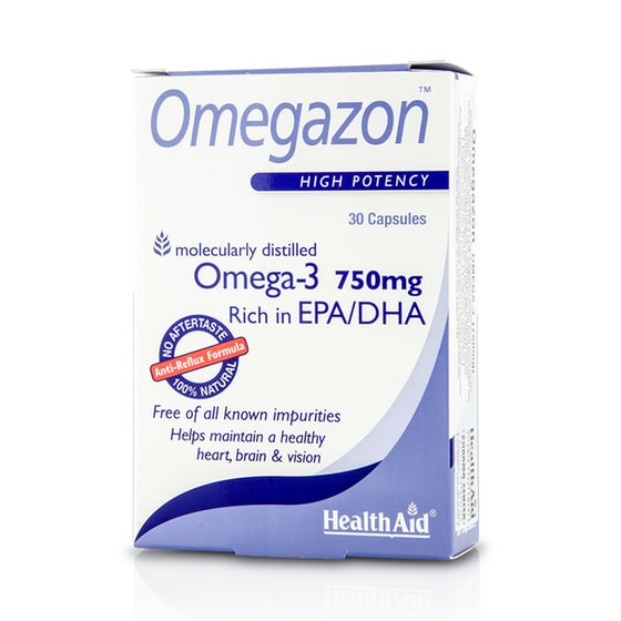 Λιπαρά Οξέα Health Aid Omegazon Omega-3 750mg - 30 κάψουλες image 0