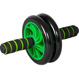 Ρόδα Κοιλιακών Ab Wheel από PU - Μαύρο/ Πράσινο