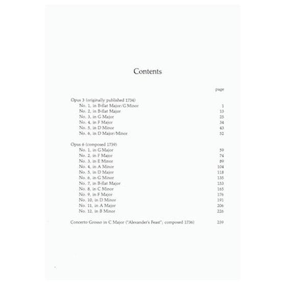 Handel - Complete Concerti Grossi [full Score] image 2