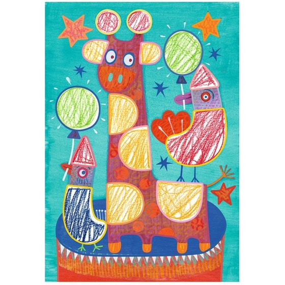 Djeco Ζωγραφίζω με Στένσιλ και Κηρομπογιές - Σχοινοβάτης image 1