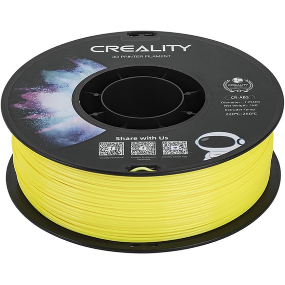 Creality Νήμα 3D Εκτυπωτή ABS 1.75mm 1kg - Κίτρινο image 1
