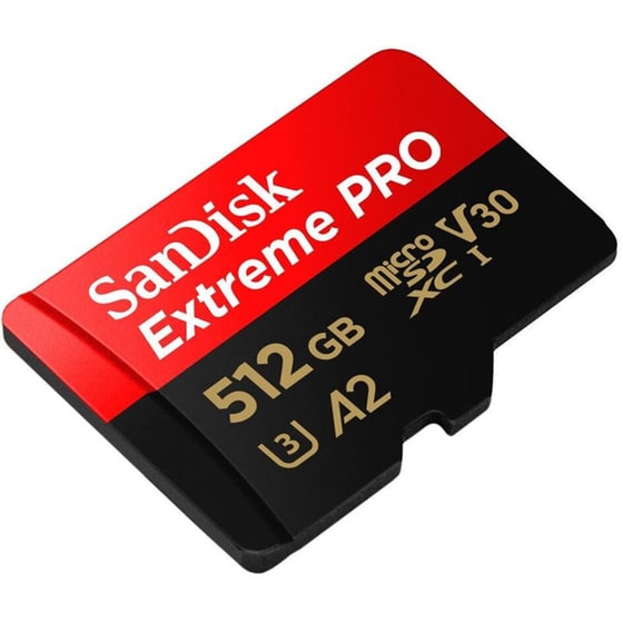 Sandisk Extreme Pro microSDXC 512GB Class 10 U3 V30 A2 UHS-I 200MB/s image 1
