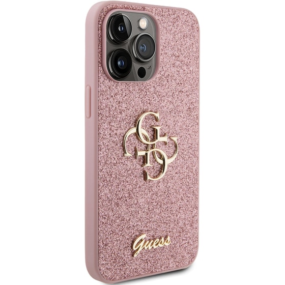 Guess Fixed Glitter 4g Logo Case Θήκη Προστασίας Από Σιλικόνη – Iphone 15 Pro Max (pink – Guhcp15xhg4sgp) image 6