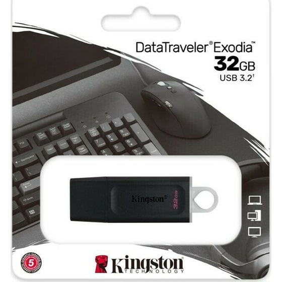 Kingston DataTraveler Exodia 32GB USB 3.2 - Μαύρο image 3