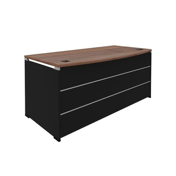 Γραφείο Επαγγελματικό Welhome από Μελαμίνη 200x90cm - Sonoma/Μαύρο image 1