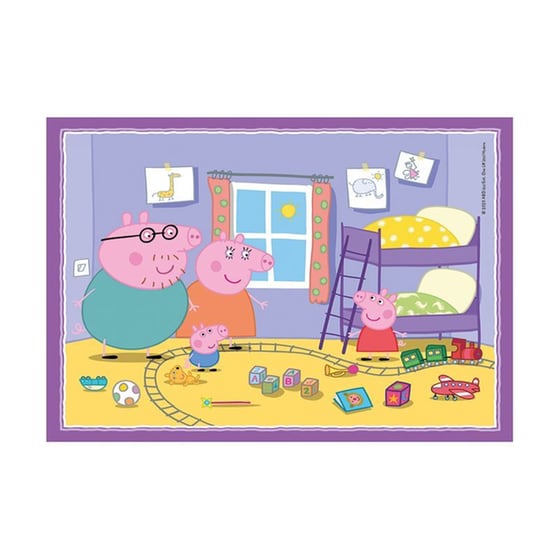 Παιδικό Παζλ Clementoni 4 In 1 Supercolor Peppa Pig (72 Κομμάτια) image 3