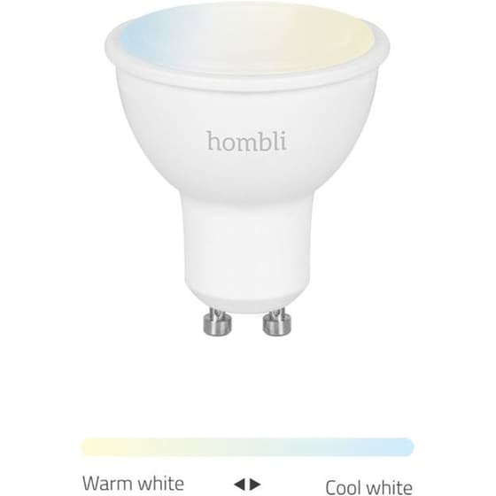 Έξυπνη Λάμπα Hombli Smart GU10 4.5W WHT Dimmable 2 Τμχ - Ρυθμιζόμενο Λευκό image 5