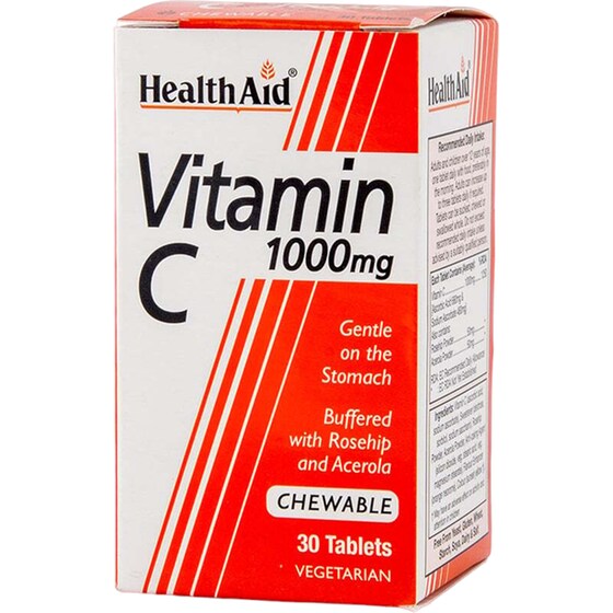 Health Aid Vitamin C 1000mg - 30 ταμπλέτες image 0