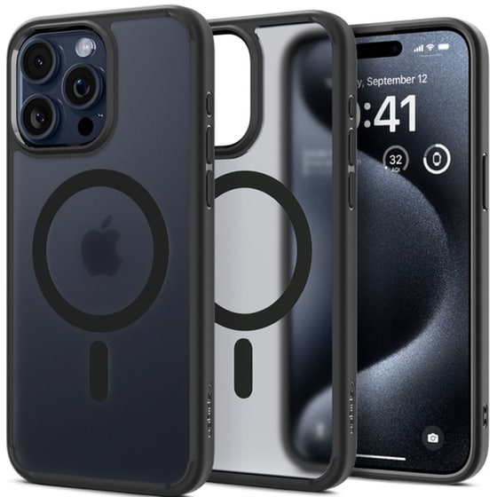 Θήκη Apple iPhone 15 Pro - Spigen Ultra Hybrid Magfit - Frost Black image 0